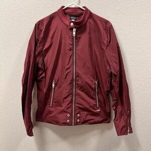 DIESEL J-Edg-Clean Jacket Burgundy Men’s Size Medium
